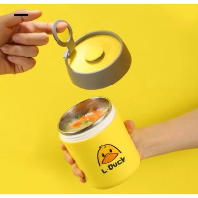 CỐC Ủ CHÁO CON VỊT SIÊU CUTE 450ML