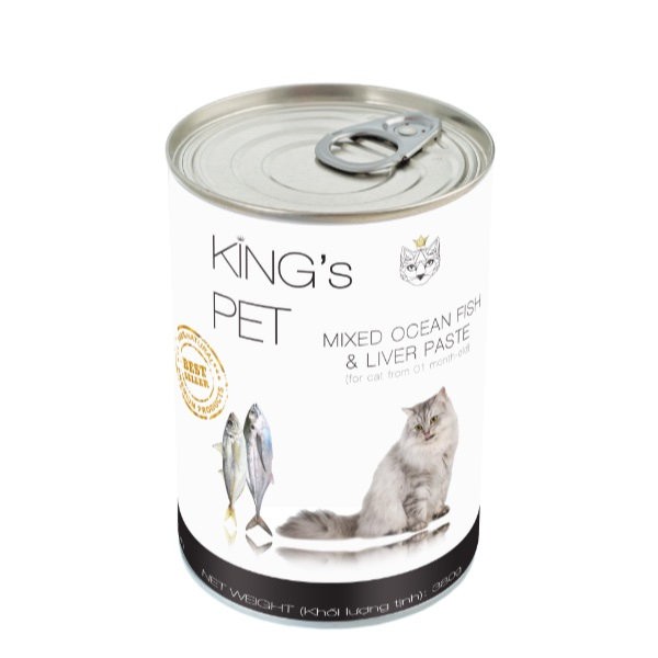 Pate cao cấp King's Pet - Vị Cá Hồi, Chân Giò Hầm, Cá Biển, Gà&amp;gan