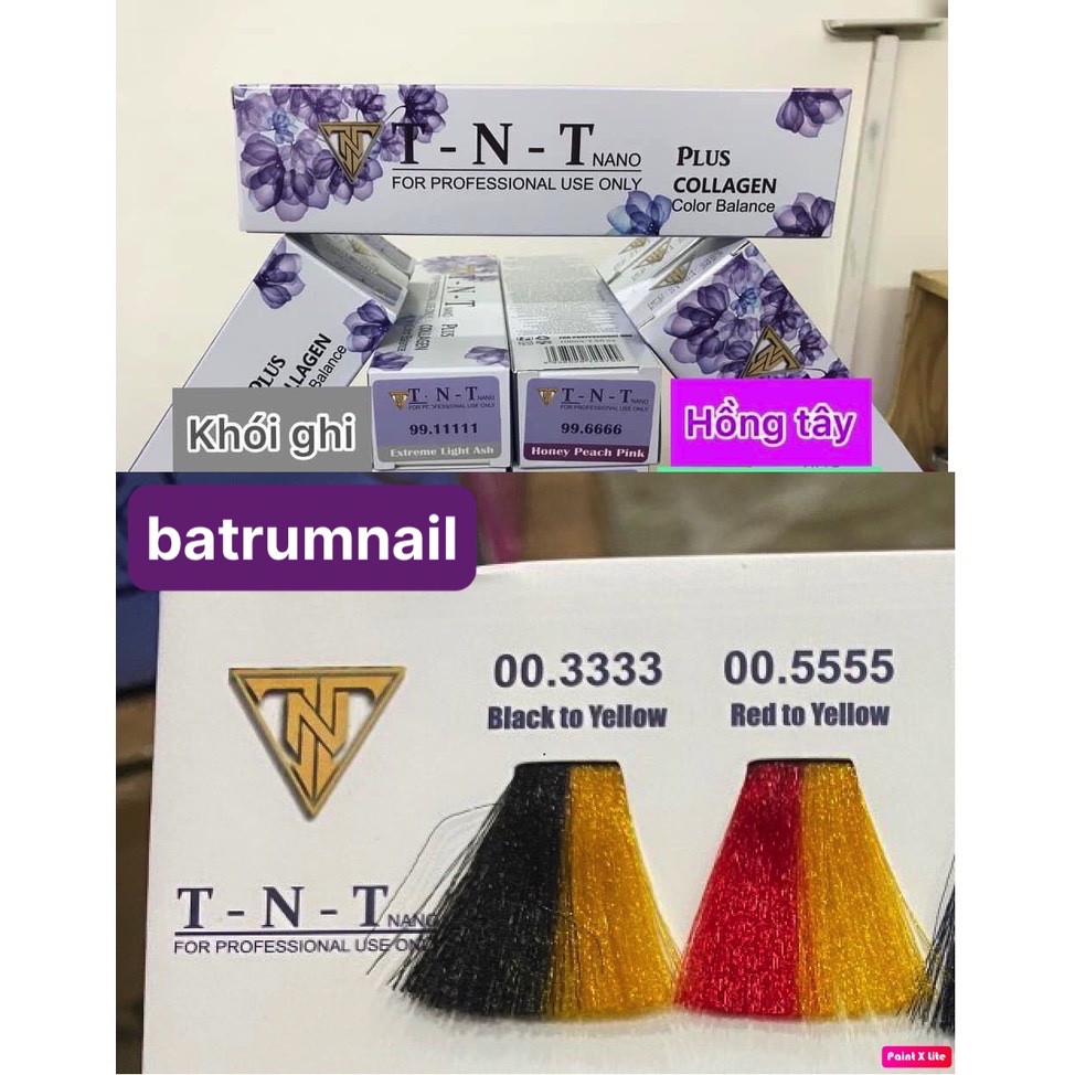 Bóc Màu Nhuộm Đỏ Đen TNT 100ml