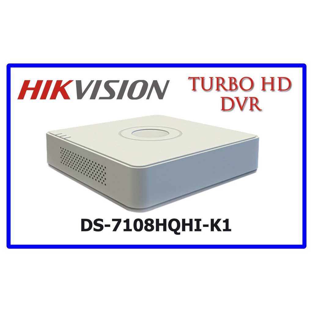 Đầu ghi 8 Kênh Turbo 4.0 Hikvision DS-7108HQHI-K1 vỏ nhựa (Bảo hành 24T)