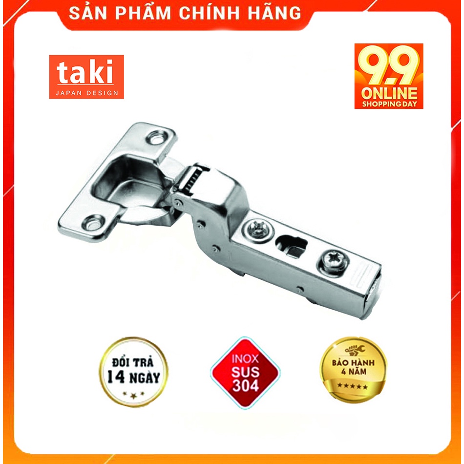 Bản lề cửa tủ inox chính hãng HAFELE giảm chấn tháo lắp nhanh - Bảo Hành 5 Năm