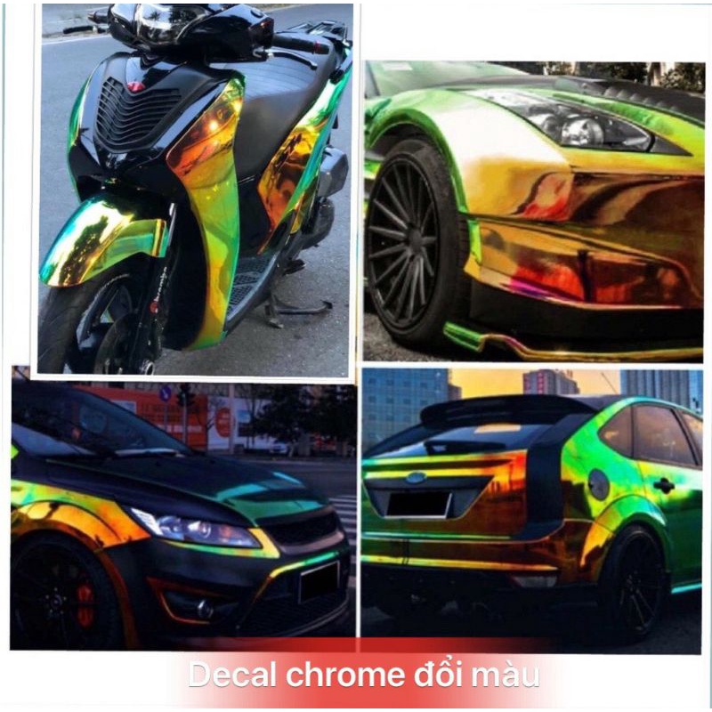 decal giấy chrome đổi màu chống trầy xước 3 lớp dán oto xe máy các đồ vật dụng khác