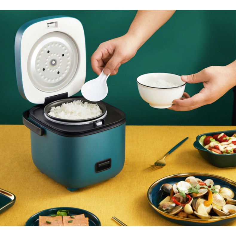 Nồi Cơm Điện Đa Năng Mini 0,8L cho 1-2 người (tặng kèm khay hấp) | BigBuy360 - bigbuy360.vn