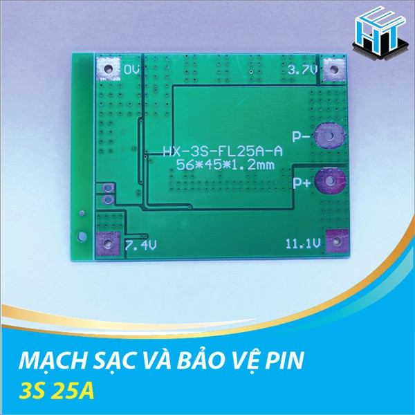 MẠCH SẠC XẢ VÀ BẢO VỆ PIN 3S 25A