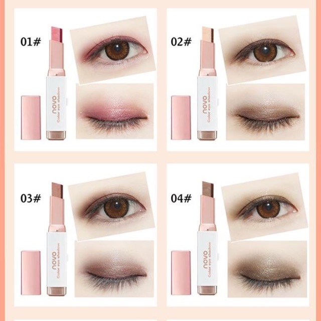 NOvo sáp kẻ mắt combo 04 thỏi