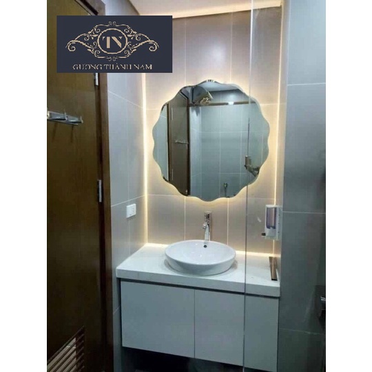 Gương LED Cánh Hoa Phòng Tắm, bàn trang điểm cảm ứng (GƯƠNG THÀNH NAM)