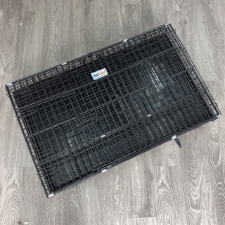 Lồng chó mèo gấp gọn loại 1 nan dầy vân đá 91x56x67cm