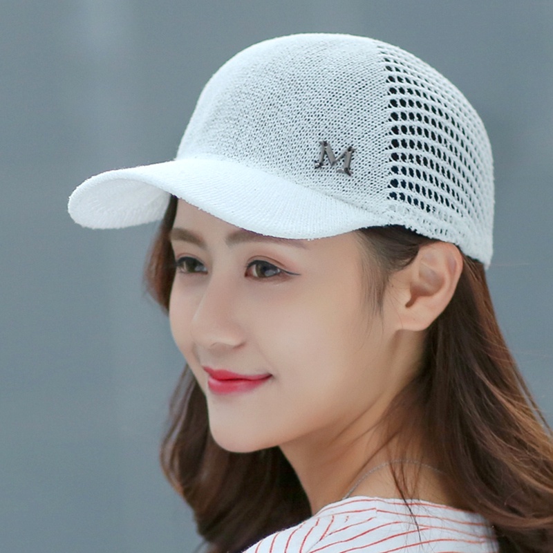 New M Print Breathable Sun Protection Cap
