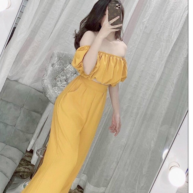Set Bộ Trễ Vai Quần Ống Rộng Zashopp