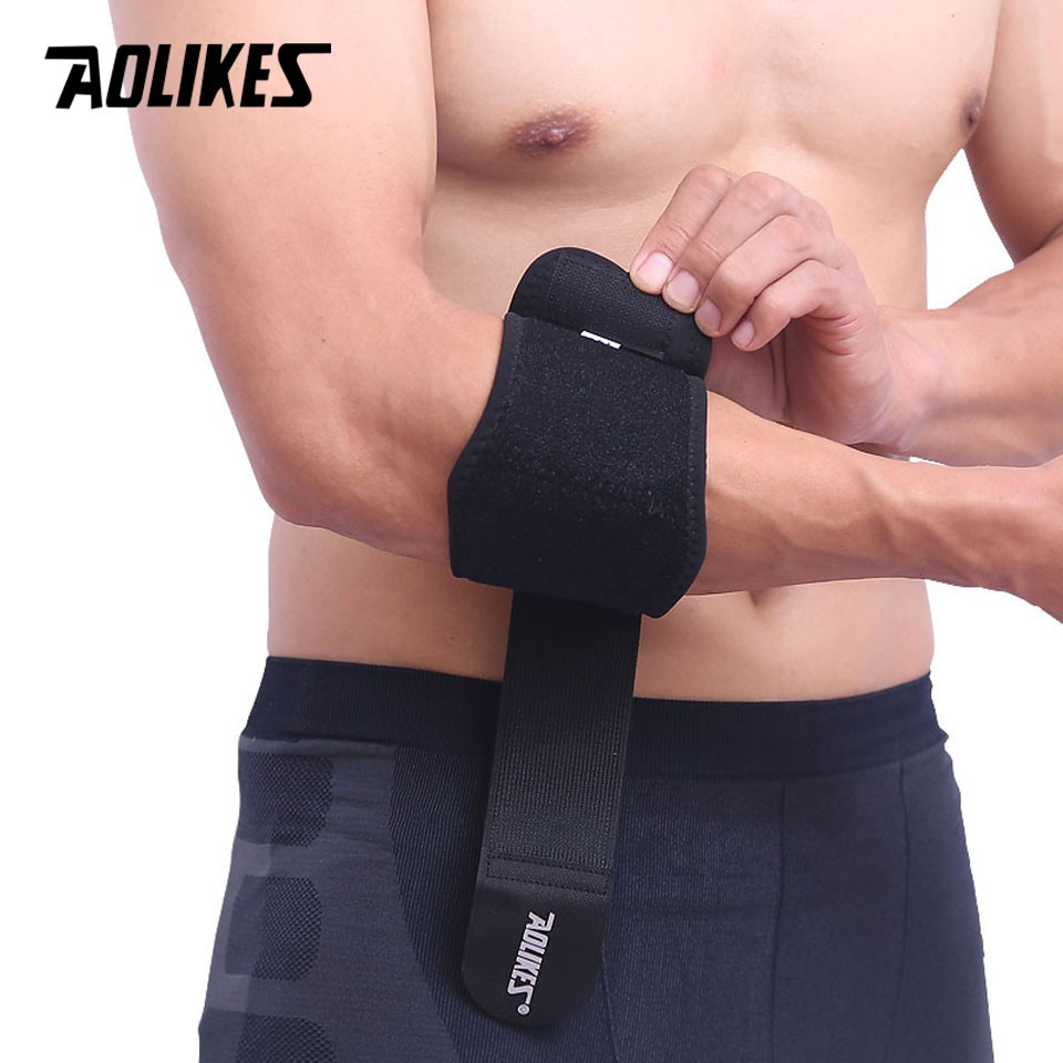 Đai bó cơ khuỷu tay AOLIKES A-7947 hỗ trợ khi chơi quần vợt, golf sport elbow support