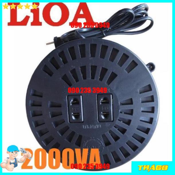 Biến áp 2000VA LIOA DN020 (đổi nguồn hạ áp 1 pha, vào 220V ra 100V - 120V) Đsg