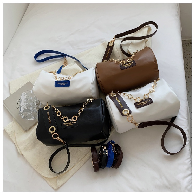 Túi Đeo Chéo Mini Họa Tiết Hoa Phối Dây Xích Phong Cách Hàn Quốc Hàng Mới Thời Trang Xuân Hè 2022