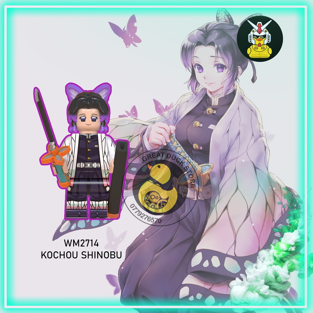 WM6116 Minifigures Mô Hình Kimetsu No Yaiba Demon Slayer Thanh Gươm Diệt Quỷ Tanjiro Nezuko Zenitsu Shinobu Akaza