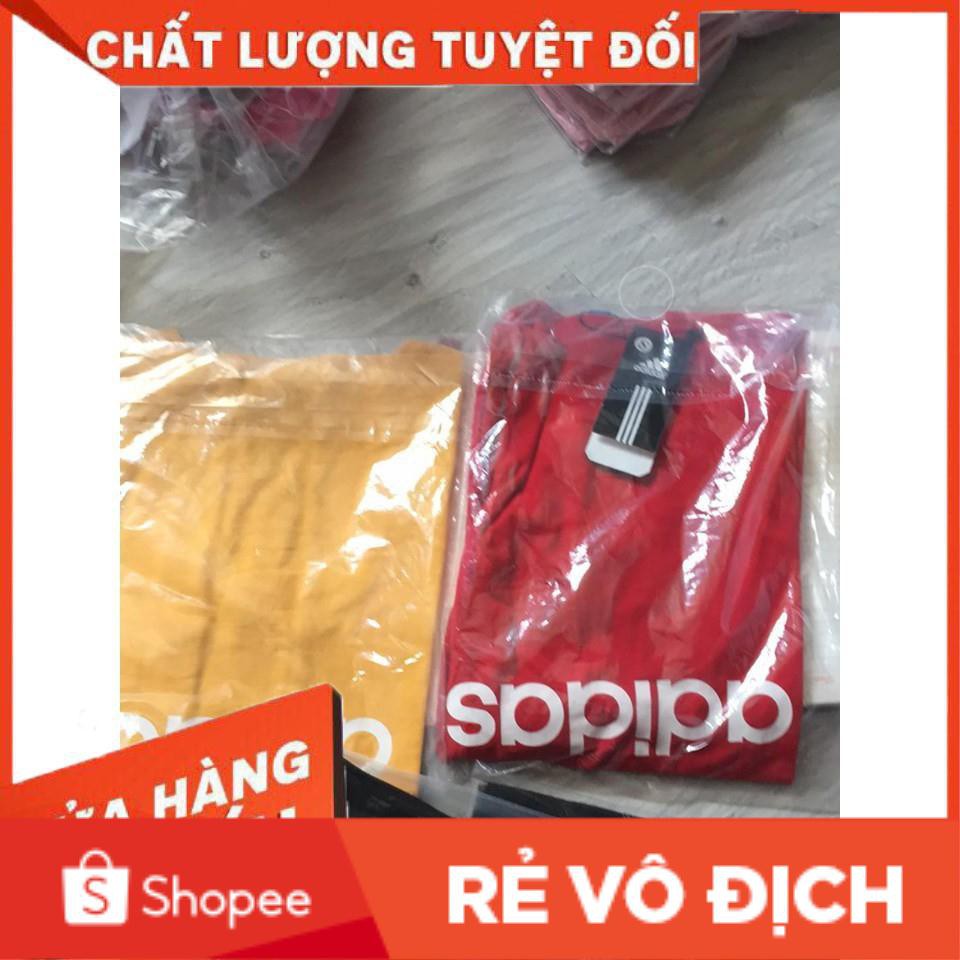 ÁO THUN NGẮN TAY ADIDAS MÀU ĐỎ UNISEX (VIDEO, ẢNH THỰC TẾ) | BigBuy360 - bigbuy360.vn