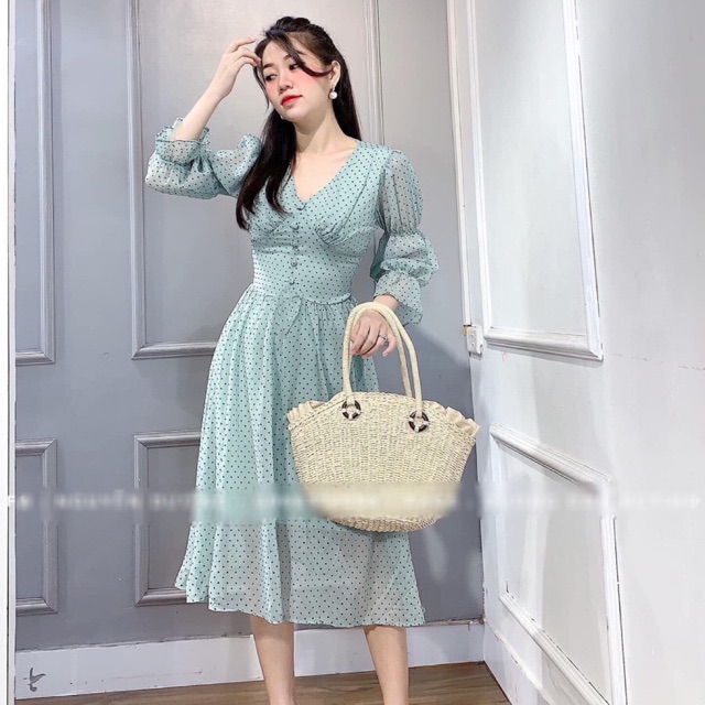 [Mã WAADD giảm 20k đơn 99k] Đầm thiết kế 🌸Đầm voan bi tay lỡ 🌸FREESHIP