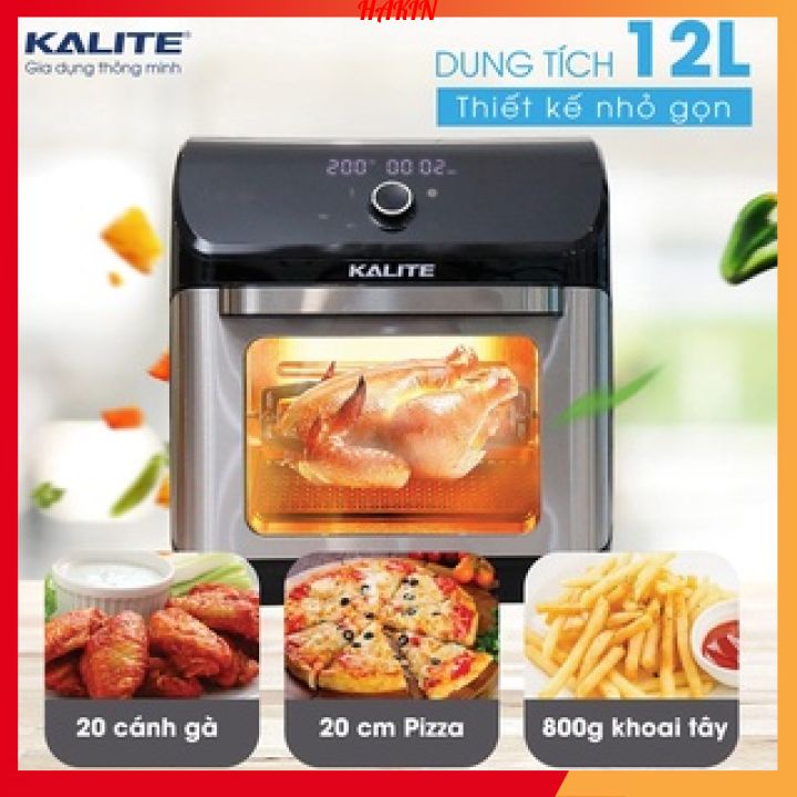 Nồi chiên không dầu Kalite KL 1200, công suất 1800W, dung tích 12L, đa chức năng