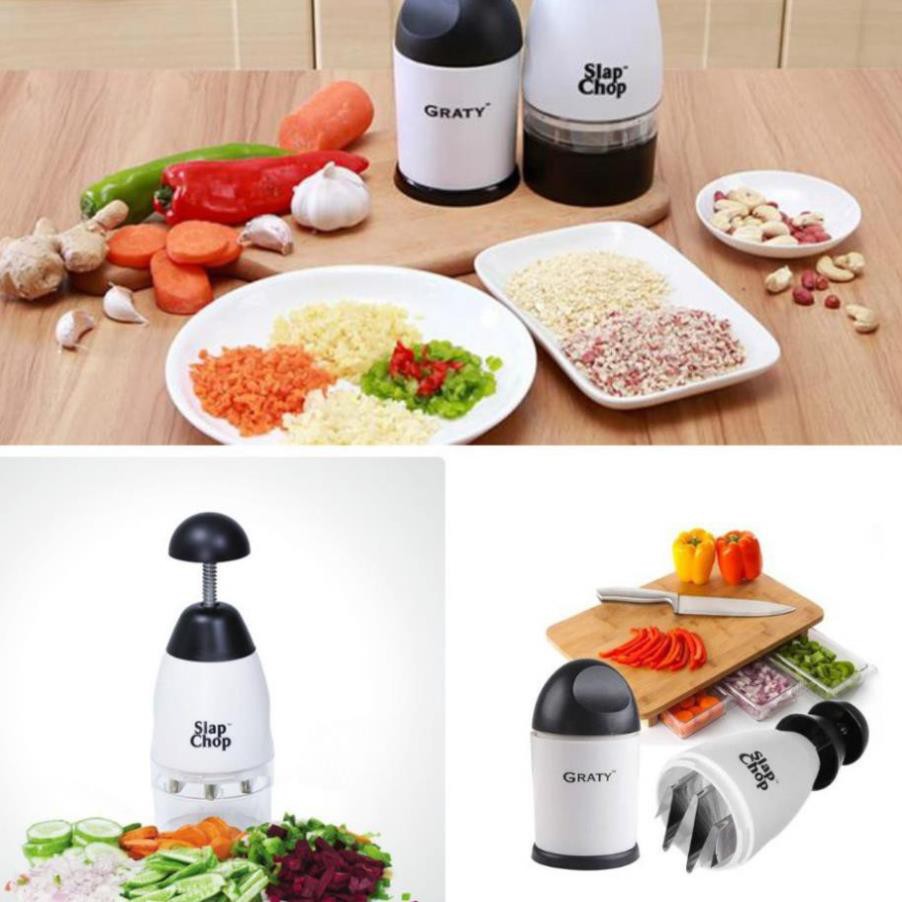 Bộ dụng cụ băm nhỏ tỏi ớt rau củ đa năng Slap Chop