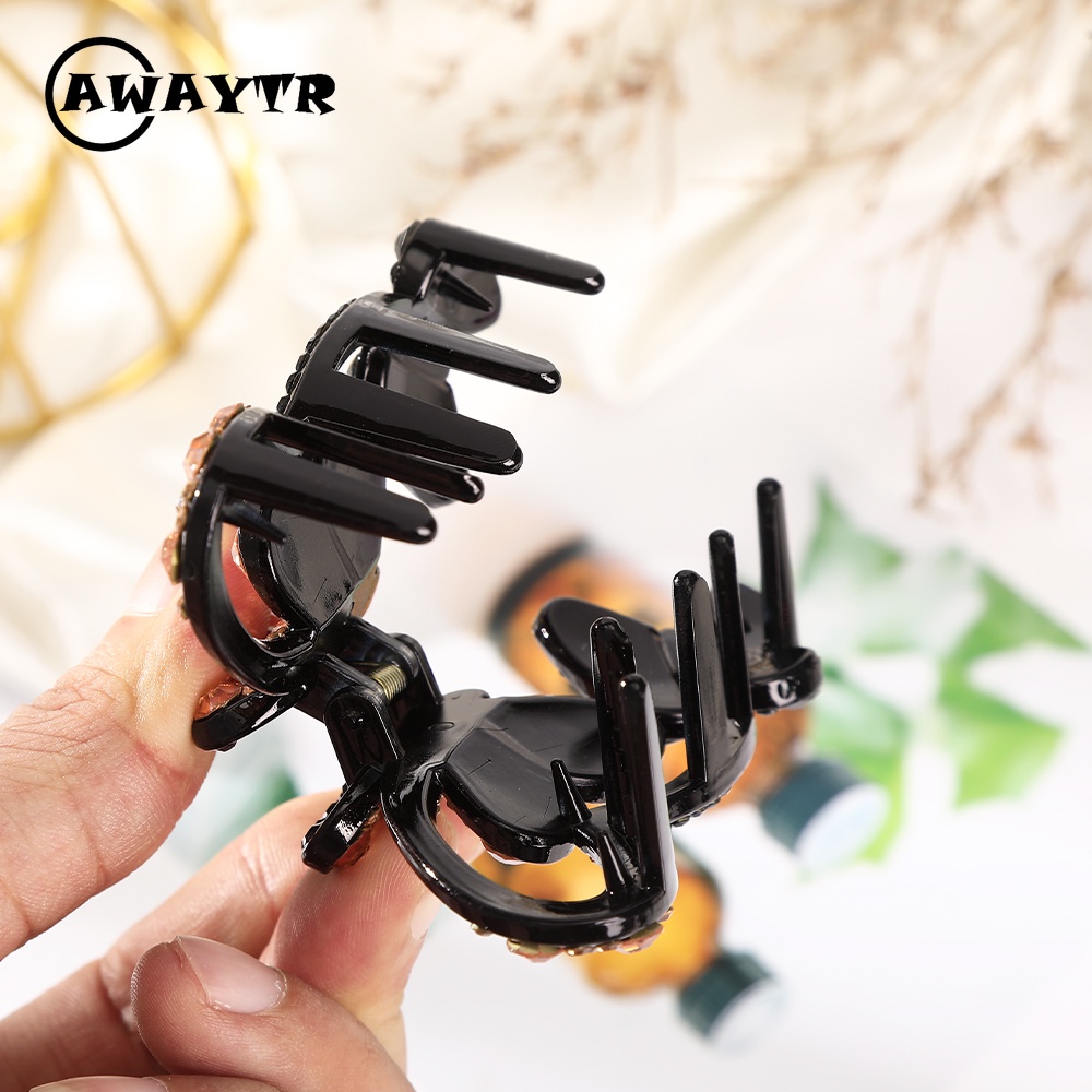 Kẹp Tóc Hình Bướm Đính Đá Phong Cách Retro 8.5cm