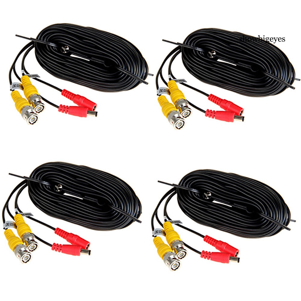 Dây cáp nguồn BNC DC nối camera video DVR chuyên dụng 10-60m tùy chọn