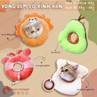 Vòng cổ cotton chống liếm cho chó mèo