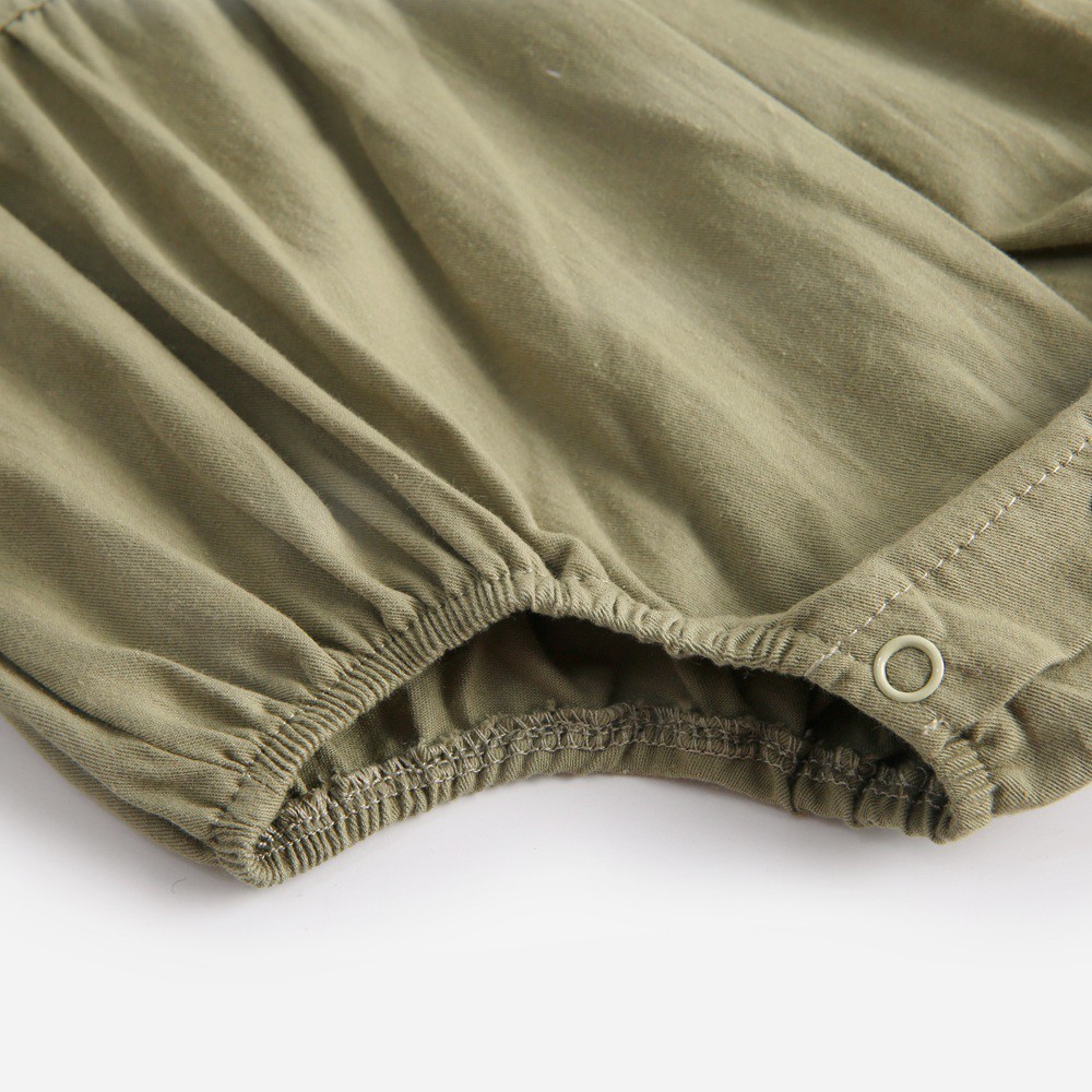 Sanlutoz Áo Liền Quần Cổ Peter Pan Bằng Cotton Dễ Thương Cho Bé Gái Sơ Sinh