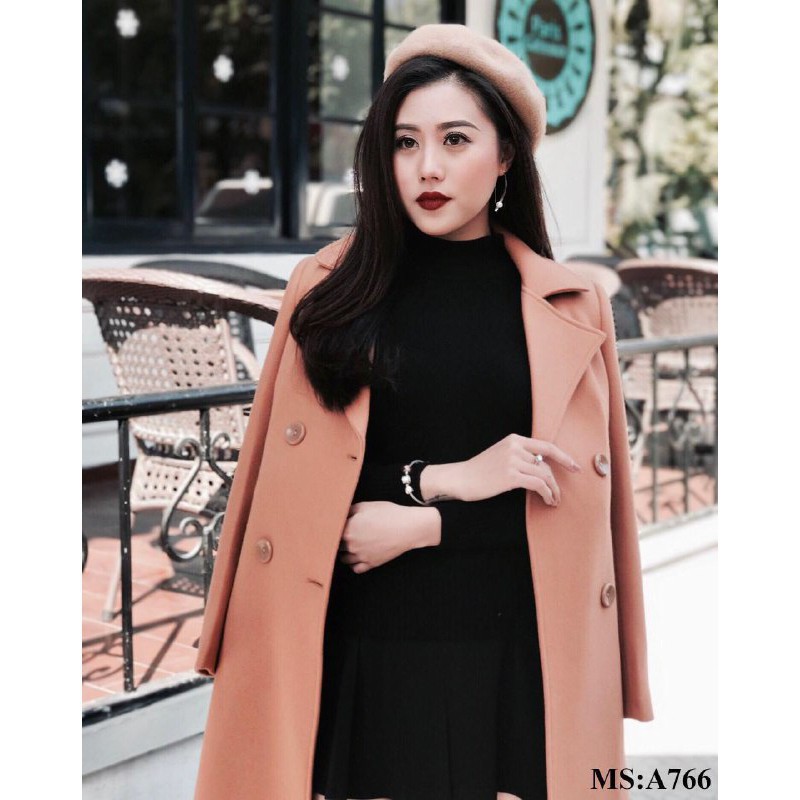 [ xả kho ] MiD Áo dạ Hàn Quốc A766 thời trang Mie Design