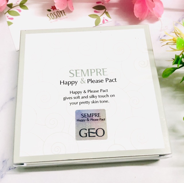 [Số Lượng Có Hạn] Phấn Phủ Hàn Quốc Geo Sempre Happy &amp; Please Pact