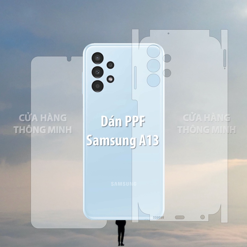 Tấm dán Samsung A13 dán PPF mặt trước/dán mặt sau/dán màn hình/dán mặt lưng Full viền chuẩn