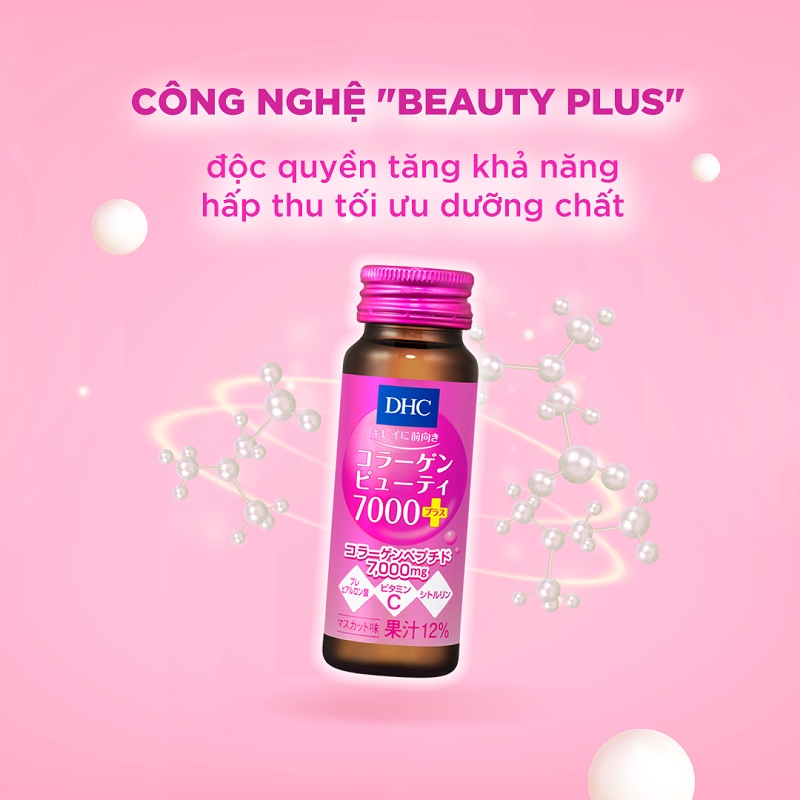 Nước DHC Collagen Beauty 7000 Plus Nhật Bản (10 chai x 50ml)