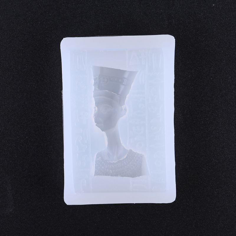 Khuôn Làm Móc Khóa Bằng Nhựa Epoxy Hình Chân Dung Pharaoh Sáng Tạo