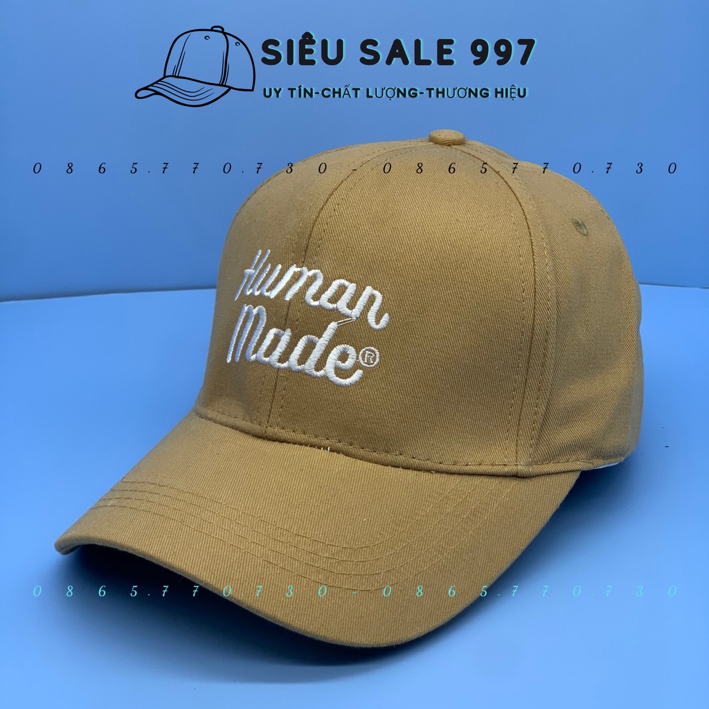 MŨ LƯỠI TRAI THÊU HUMAN MẪU MỚI HOT THỜI TRANG NAM NỮ UNISEX PHONG CÁCH