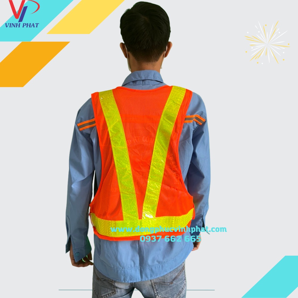 Áo Lưới Phản Quang Đi Phượt, Kỹ Sư Công Trình Giá Rẻ Kiểu Dáng Chân Vịt Mới Mẻ Có Khoá Dán Cao Cấp Tiện Lợi