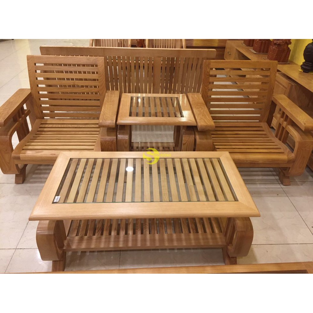 Bàn ghế gỗ sồi | sofa tay vuông nhỏ – LCMSF10