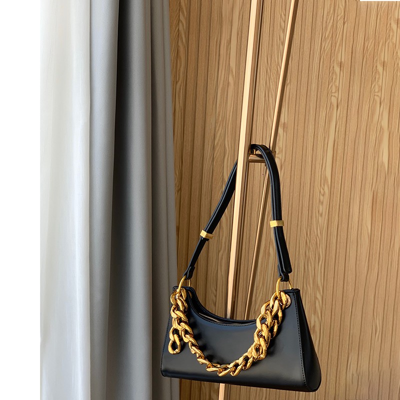 European And American Fashion Niche Design Underarm Bag 2020 New Trendy Thick Chain Hand Bag Shoulder Sloth Bag