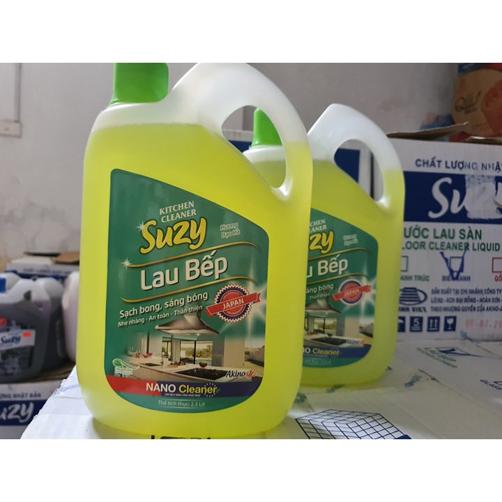 Nước lau bếp ĐA NĂNG SUZY 2,3L SẠCH NHANH, CHỐNG TÁI BÁM - thành phần HỮU CƠ, chất lượng NHẬT BẢN