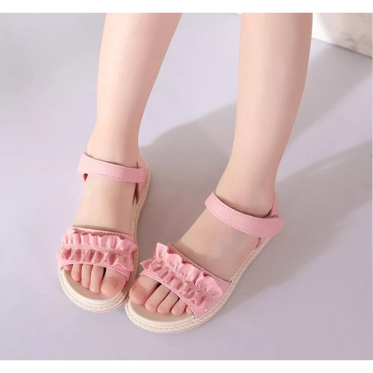 Giày sandal đơn giản cho bé gái 4-10 tuổi đáng yêu BBShine – S12