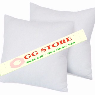 Ruột gối 50x50 tựa lưng sofa - văn phòng gòn xơ hoặc gòn bi có dây kéo ( gđ - ks) ( hàng có sẵn)