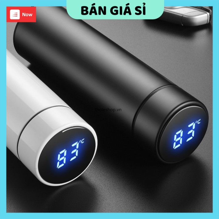 Bình nước  💯GIÁ VỐN  Bình nước giữ nhiệt có đen led báo nhiệt độ 500ml (lõi inox 304), có thiết kế đẹp, bắt mắt 7801