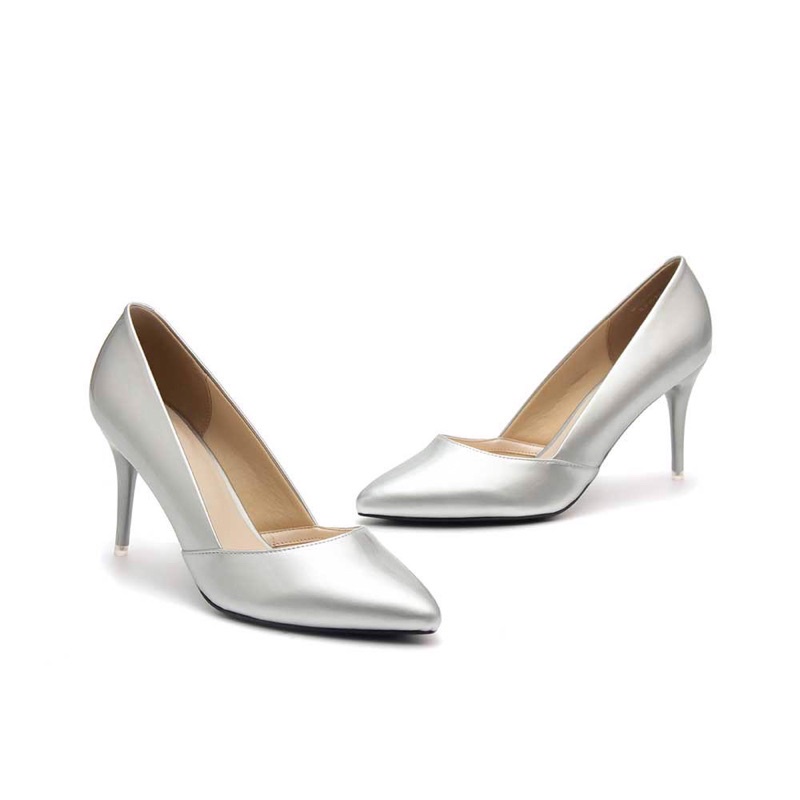 Giày cao gót ánh bạc JUNO