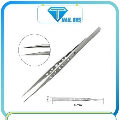 Nhíp lỗ nối mi, nhíp tách mi cao cấp Tweezers cong , thẳng loại cao cấp