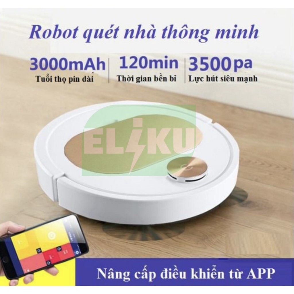 Robot hút bụi lau sàn thông minh ES 350 PRO tự tránh vật cản chống va chạm