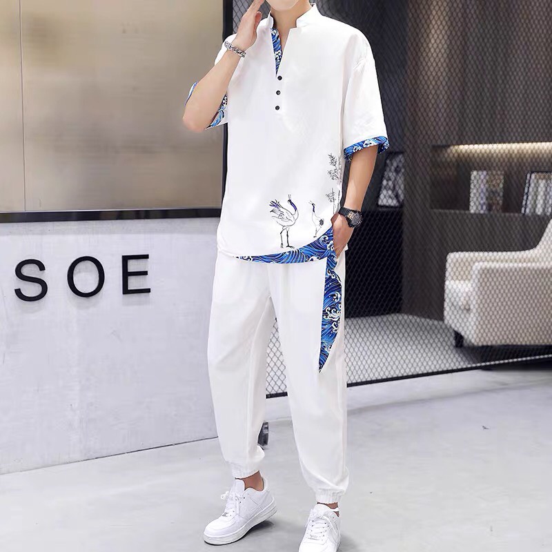 Bộ đũi Hạc, bộ quần áo đũi nam nữ, set đồ quần áo đũi nam nữ đẹp, mát mẻ lịch sự - Xu hướng thời trang 2022 Edo Menswear