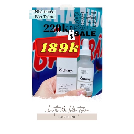 SERUM THE ORDINARY  NIACINAMIDE 10% + ZINC 1%