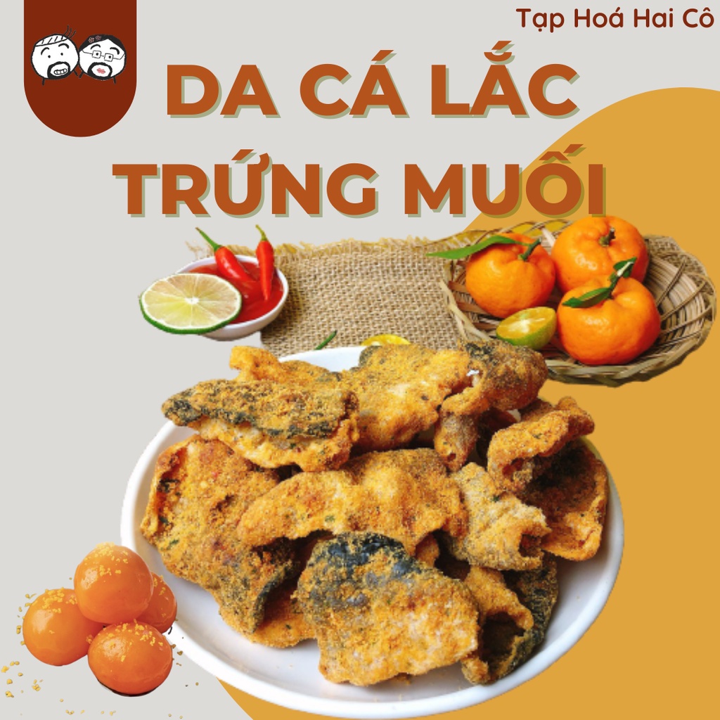 Da Cá Trứng Muối Lắc Hũ Pet 250g Ăn Vặt