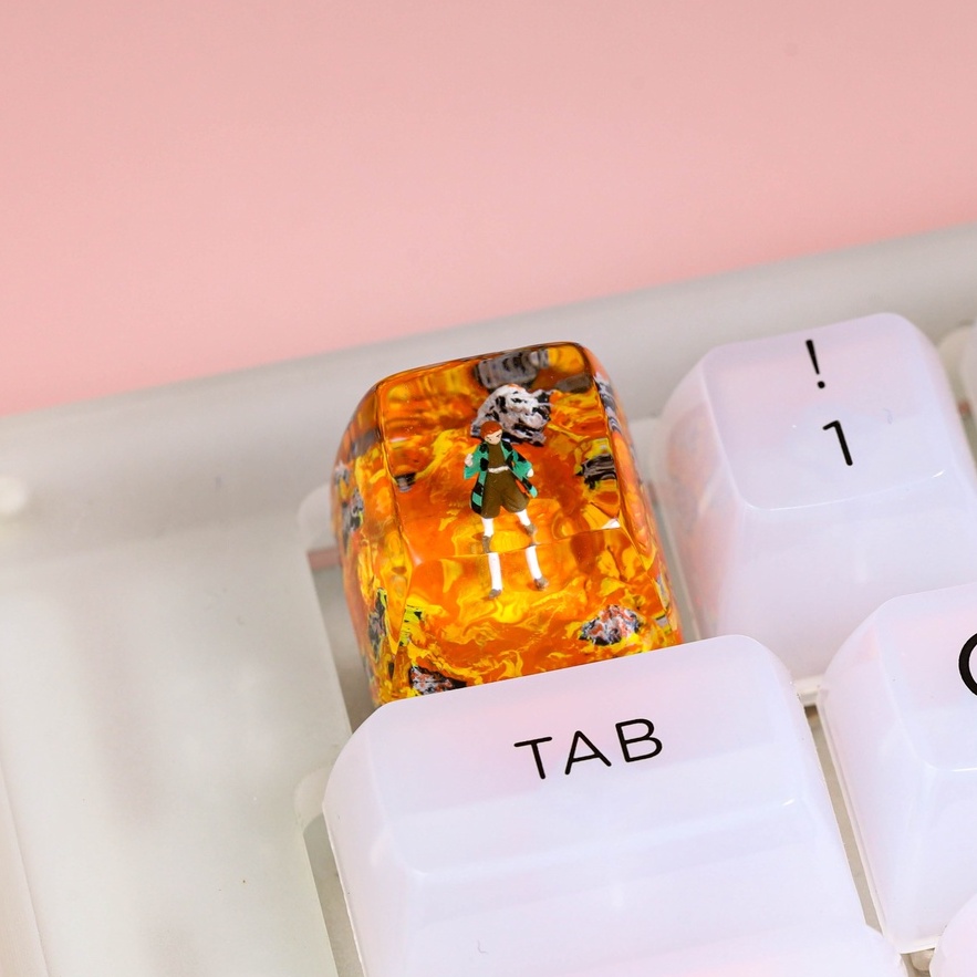 Keycap demon slayer, keycap tanjiro, keycap anime cho bàn phím cơ