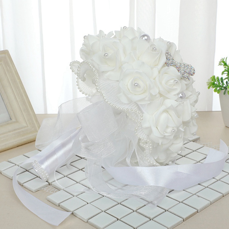 Bó Hoa Hồng Giả Bằng Xốp Trang Trí Đám Cưới Sáng Tạo