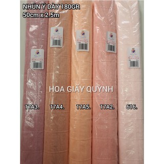 GIẤY NHÚN Ý DÀY 180G -50cmx2.5m/ 50x50xm