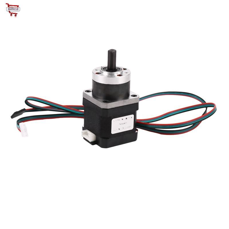 4-Lead Nema17 Stepper Motor 42 Motor Extruder Gear Stepper Motor Ratio 5.18:1 Planetary Gearbox Nema 17 17HS4401