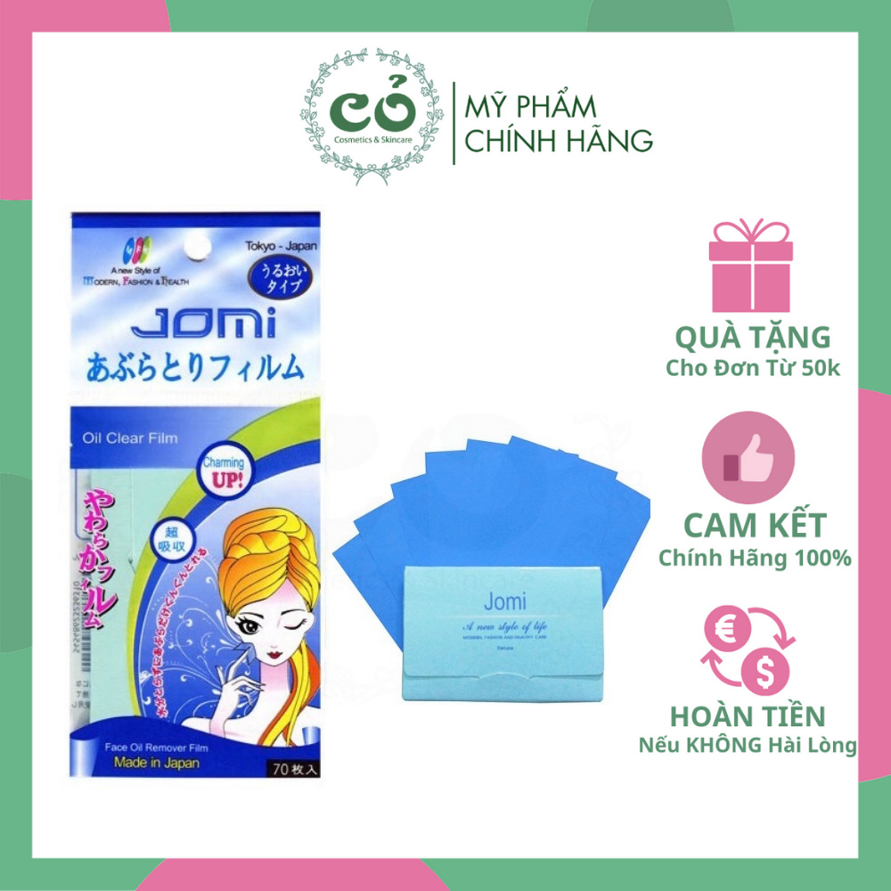 Giấy Thấm Dầu Oil Clear Film Jomi Nhật Bản 70 Tờ