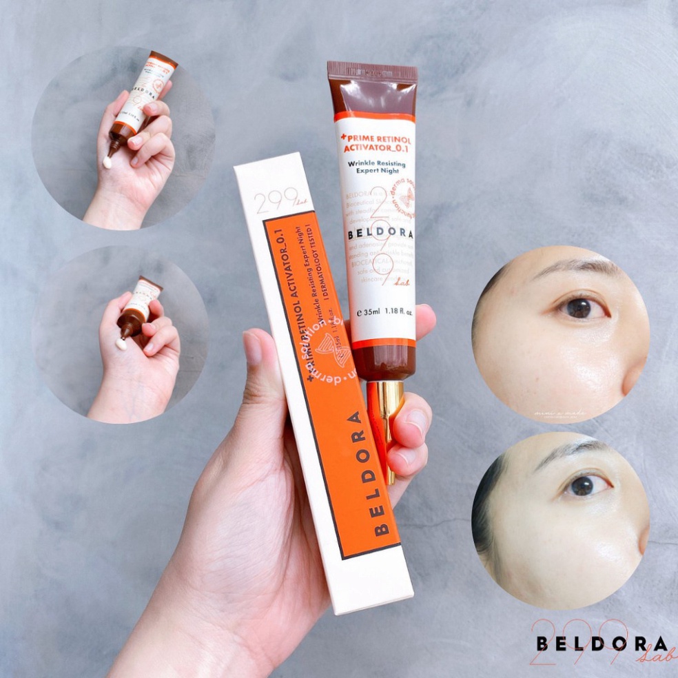 Kem Dưỡng Retinol Xóa Nếp Nhăn, Căng Bóng Da Beldora 299 Prime Retinol Activator 35ml